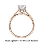 Diamantring forlovelsesring 0,25 ct i 14kt gull. Alida - 18002025