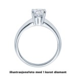 Diamantring forlovelsesring  0,25 ct i 14kt gull. Elissa - 18004025