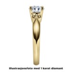 Diamantring forlovelsesring  0,25 ct i 14kt gull. Elissa - 18004025