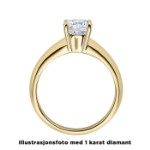 Diamantring forlovelsesring  0,25 ct i 14kt gull. Elissa - 18004025