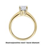 Diamantring forlovelsesring  0,40 ct i 14kt gull. Elissa - 18004040