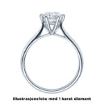 Diamantring forlovelsesring 0,25 ct i 14kt gull. Leticia - 18007025