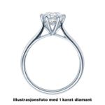 Enstens diamantring Leticia med 0,50 ct i 14kt gull. TW-Si. -18007050