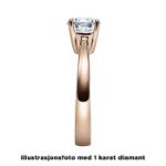 Diamantring forlovelsesring 0,30 ct i 14kt gull. Lilya -18008030