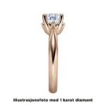 Diamantring forlovelsesring 0,25 ct i 14kt gull. Naima - 18009025