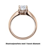 Diamantring forlovelsesring 0,25 ct i 14kt gull. Naima - 18009025