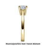 Diamantring forlovelsesring 0,30 ct i 14kt gull. Soria - 18010030