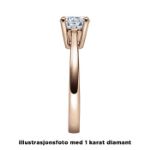 Diamantring forlovelsesring 0,30 ct i 14kt gull. Soria - 18010030