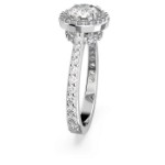 Swarovski ring Constella cocktail Round cut, Pavé, White, Rhodium plated - 5636267