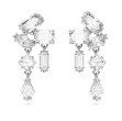 Swarovski øredobber Mesmera drop Mixed cuts, hvitt - 5665825