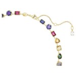 Swarovski collie Stilla Mixed cuts, Multicolored, Gold-tone plated - 5662915