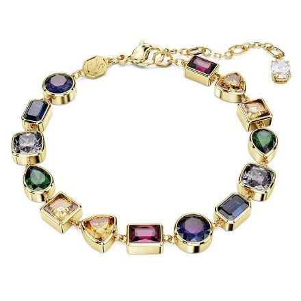 Swarovski armband Stilla Mixed cuts, Multicolored, Gold-tone plated - 5662925 Swarovski armband Stilla Mixed cuts, Multicolored, Gold-tone plated - 5662925