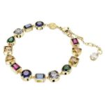 Swarovski armband Stilla Mixed cuts, Multicolored, Gold-tone plated - 5662925