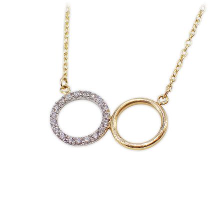 Gullsmykke Evighetstegn i 14kt gull, med zirkonia - 3362511 Gullsmykke Evighetstegn i 14kt gull, med zirkonia - 3362511