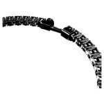 Swarovski armbånd Matrix Tennis  Round cut, Black, Ruthenium plated - 5664153