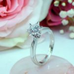 Diamantring forlovelsesring  - frierring Athene 1 carat River (D)-Si1 -503647