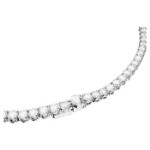 Swarovski smykkesett Matrix Tennis set Round cut, White, Rhodium plated - 5647730