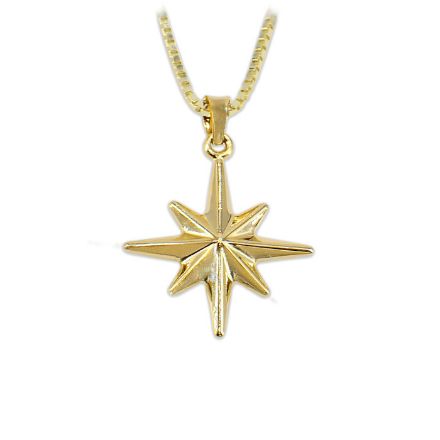Gullsmykke Stjerne i 14kt gull - 52770 Gullsmykke Stjerne i 14kt gull - 52770