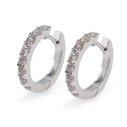 Diamantøredobber i gull med 0,75 ct W-Si -BUR734862 Diamantøredobber i gull med 0,75 ct W-Si -BUR734862