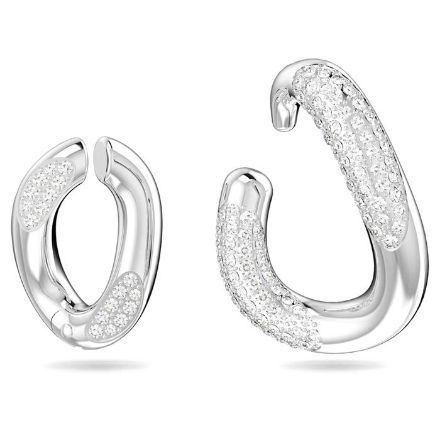 Swarovski øredobber Dextera Set-2, Asymmetrical design, White, Rhodium plated - 5618303 Swarovski øredobber Dextera Set-2, Asymmetrical design, White, Rhodium plated - 5618303