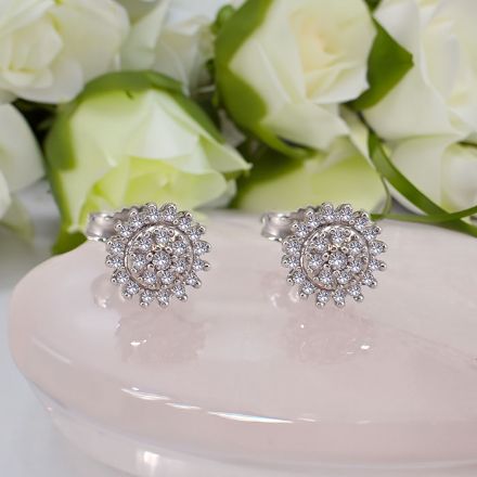 Diamant øredobber i hvitt gull med 0,15 ct W-Si-54399 Diamant øredobber i hvitt gull med 0,15 ct W-Si-54399