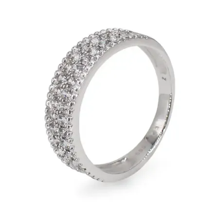 Gullring i 14kt gull med zirkonia - bur593599 Gullring i 14kt gull med zirkonia - bur593599