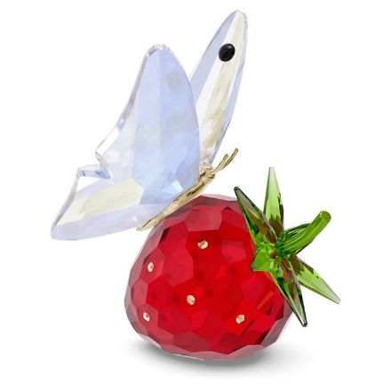 Swarovski figurer Idyllia Butterfly and Strawberry - 5666846 Swarovski figurer Idyllia Butterfly and Strawberry - 5666846