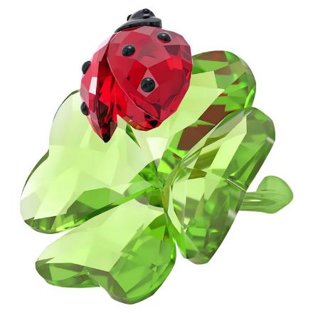 Swarovski figurer Idyllia Ladybug and Clover - 5666852 Swarovski figurer Idyllia Ladybug and Clover - 5666852