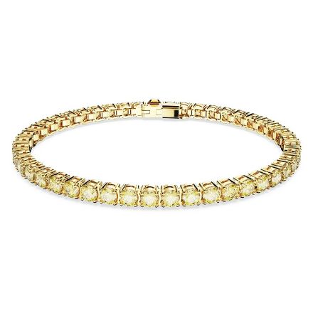 Swarovski armbånd  Matrix Tennis bracelet Round cut, Yellow, Gold-tone plated - 5648935 Swarovski armbånd  Matrix Tennis bracelet Round cut, Yellow, Gold-tone plated - 5648935