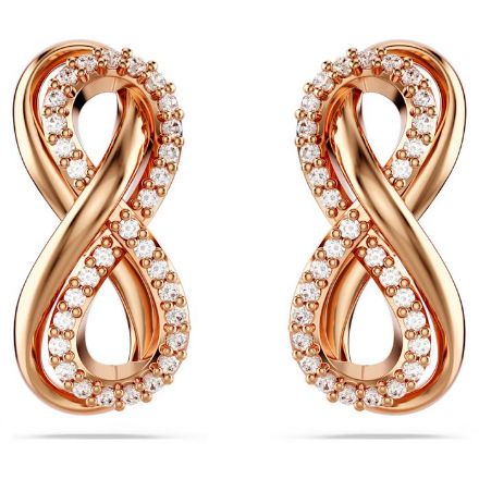 Swarovski øredobber Hyperbola stud Infinity, White, Rose gold-tone plated - 5684085 Swarovski øredobber Hyperbola stud Infinity, White, Rose gold-tone plated - 5684085