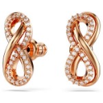 Swarovski øredobber Hyperbola stud Infinity, White, Rose gold-tone plated - 5684085