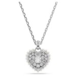 Swarovski smykker Hyperbola Heart, White, Rhodium plated - 5684386