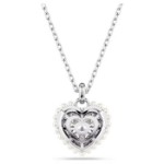 Swarovski smykker Hyperbola Heart, White, Rhodium plated - 5684386