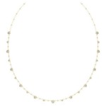 Swarovski collier Imber strandage Round cut, White, Gold-tone plated - 5680091