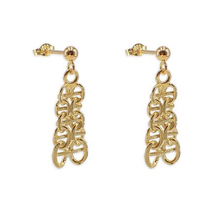 Gulløredobber X med stav i 14kt gull - 4800 Gulløredobber X med stav i 14kt gull - 4800