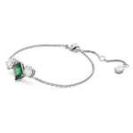 Swarovski armbånd Mesmera Mixed cuts, Green, Rhodium plated - 5668360
