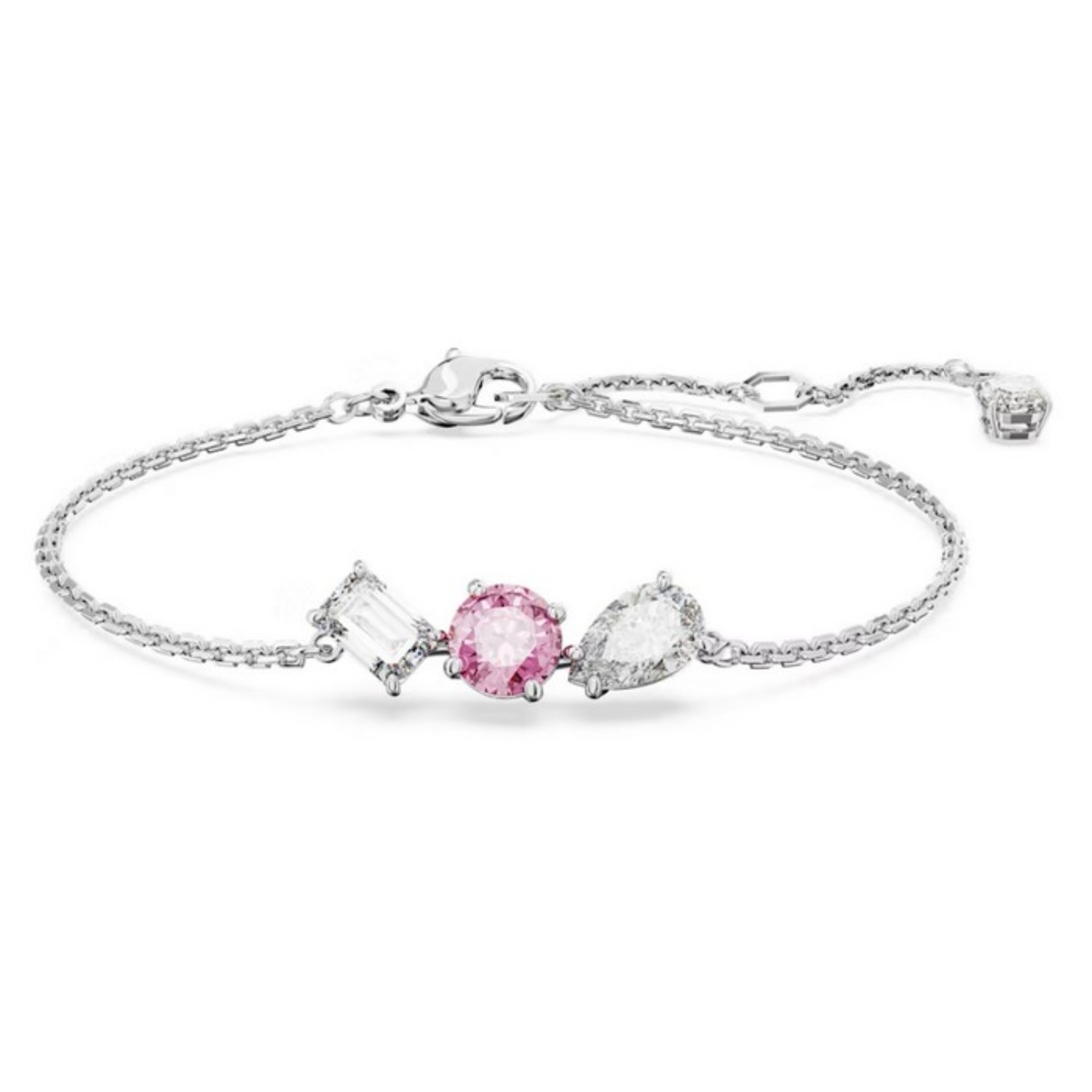 Swarovski armbånd Mesmera Mixed cuts, Pink, Rhodium plated - 5668361