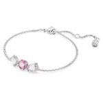 Swarovski armbånd Mesmera Mixed cuts, Pink, Rhodium plated - 5668361