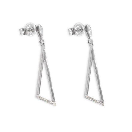 Diamantøredobber i 9 kt gull med diamanter 0,05 ct W-SI - 736903hvg Diamantøredobber i 9 kt gull med diamanter 0,05 ct W-SI - 736903hvg