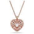 Swarovski smykke Hyperbola Heart, White, Rose gold-tone plated - 5680402