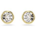 Swarovski øredobber Imber stud Round cut, White, Gold-tone plated - 5681552