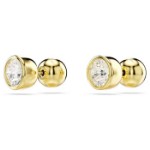 Swarovski øredobber Imber stud Round cut, White, Gold-tone plated - 5681552