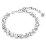 Swarovski armbånd Imber Tennis Round cut, White, Rhodium plated - 5682666