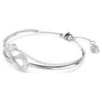 Swarovski armbånd Hyperbola Infinity, White, Rhodium plated - 5684049