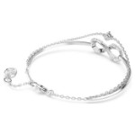 Swarovski armbånd Hyperbola Infinity, White, Rhodium plated - 5684049