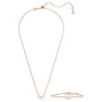 Swarovski smykkesett Mesmera Mixed cuts, White, Rose gold-tone plated - 5684779