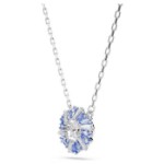 Swarovski smykkesett Idyllia Mixed cuts, Flower, Blue, Rhodium plated - 5685437