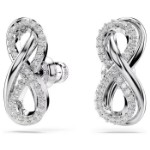 Swarovski øredobber Hyperbola stud Infinity, White, Rhodium plated - 5687269