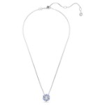 Swarovski smykke Idyllia pendant Flower, Blue, Rhodium plated - 5680013
