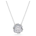 Swarovski smykke Idyllia pendant Flower, Blue, Rhodium plated - 5680013